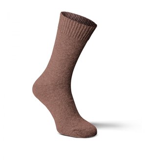 Fellhof Dunne alpaca sokken, Donkerbruin