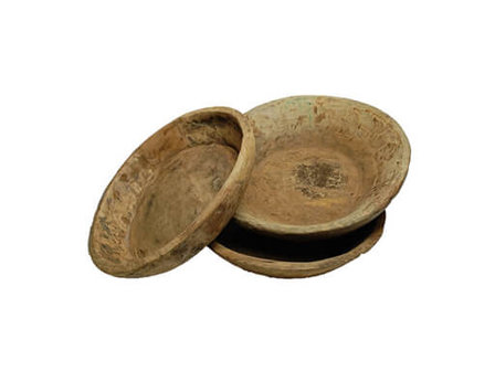 Robuuste houten schaal L