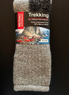 Merino wandelsok van 85% merinowol 