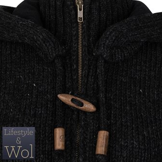 Vest Woodcord, Antraciet