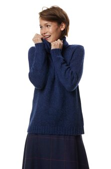 Kol-Pullover Asa, Blauw