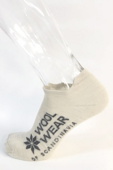 Merino sneaker sokken Cr&egrave;me
