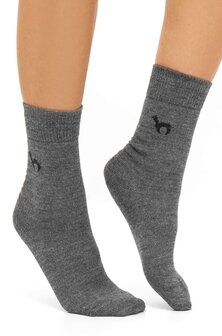 Luxe Alpaca Sokken business kleur grijs  52% Alpaca 35% Wol 11% Nylon 2% Elastaan