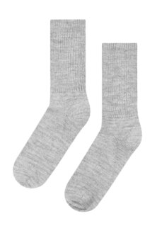 Alpaca sokken soft grijs 52% alpaca, 35% wol, 11% nylon, 2% elastaan
