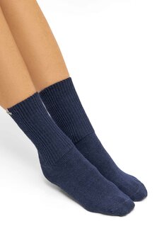 Alpaca sokken soft blauw  52% alpaca, 35% wol, 11% nylon, 2% elastaan
