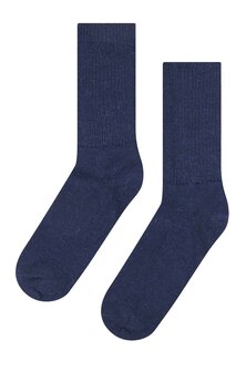 Alpaca sokken soft blauw  52% alpaca, 35% wol, 11% nylon, 2% elastaan