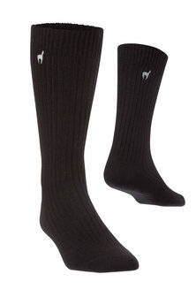 Alpaca sokken PREMIUM antraciet 70% baby alpaca 25% katoen &amp; 5% nylon 