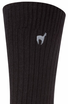 Alpaca sokken PREMIUM antraciet 70% baby alpaca 25% katoen &amp; 5% nylon 