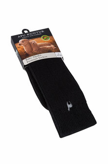 Alpaca sokken PREMIUM antraciet 70% baby alpaca 25% katoen &amp; 5% nylon 