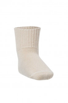 Alpacasok beige kinderen 60% babyalpaca 30% katoen 8% nylon en 2% elastaan