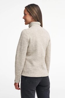 NLS Twig full rits 100% ongekleurde merino wol beige 