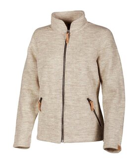 NLS Twig full rits 100% ongekleurde merino wol beige 