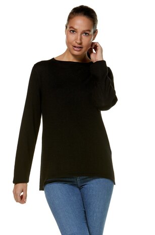 Pullover basic, Zwart