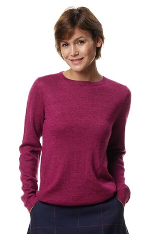 Pullover basic, Framboos