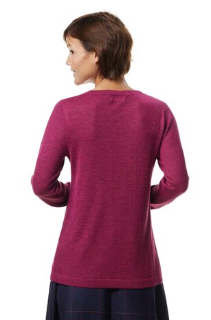 Pullover basic, Framboos