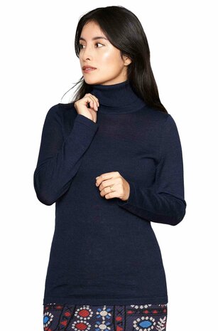 Kol Pullover Madai, Donkerblauw