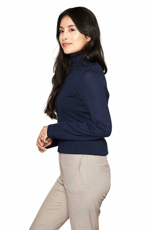 Kol Pullover Madai, Donkerblauw