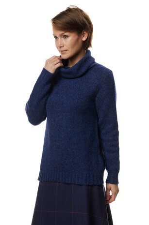 Kol-Pullover Asa, Blauw