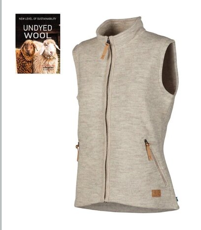 Coco vest ongeverfde wol