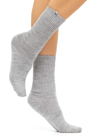 Alpaca sokken soft grijs 52% alpaca, 35% wol, 11% nylon, 2% elastaan