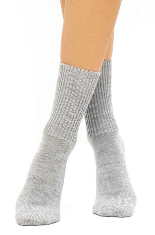 Alpaca sokken soft grijs 52% alpaca, 35% wol, 11% nylon, 2% elastaan