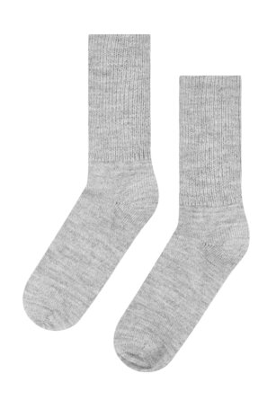 Alpaca sokken soft grijs 52% alpaca, 35% wol, 11% nylon, 2% elastaan