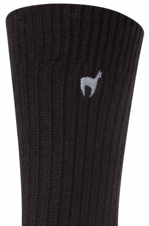 Alpaca sokken PREMIUM antraciet 70% baby alpaca 25% katoen & 5% nylon 