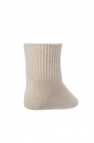 Alpacasok beige kinderen 60% babyalpaca 30% katoen 8% nylon en 2% elastaan