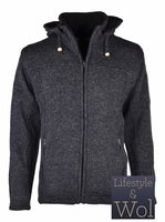 Schapenwollen Vest Navigator, Antraciet