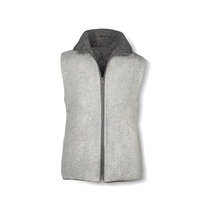 Fellhof Wolvilt bodywarmer Dames Omkeerbaar, Grijs