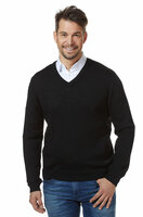 V-hals Pullover Basic, Zwart