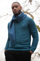 V-hals Pullover Basic, Oceaan