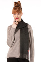 Baby Alpaca Sjaal, Antraciet