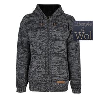 Schapenwollen Vest Chamonix, Antraciet/Grijs