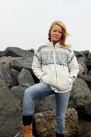 Noors vest met windstopper, Off white