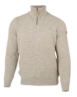 NLS Merino wollen trui IEP met rits beige 